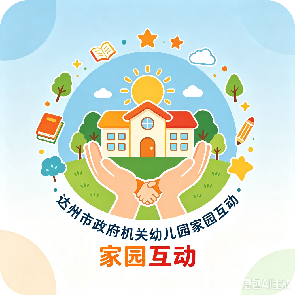 达州市政府机关幼儿园家园互动案例LOGO